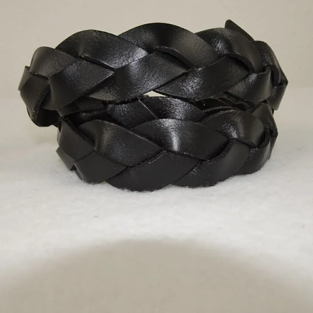 Levi's Braided Casual Belt Men's Size S Black Leather